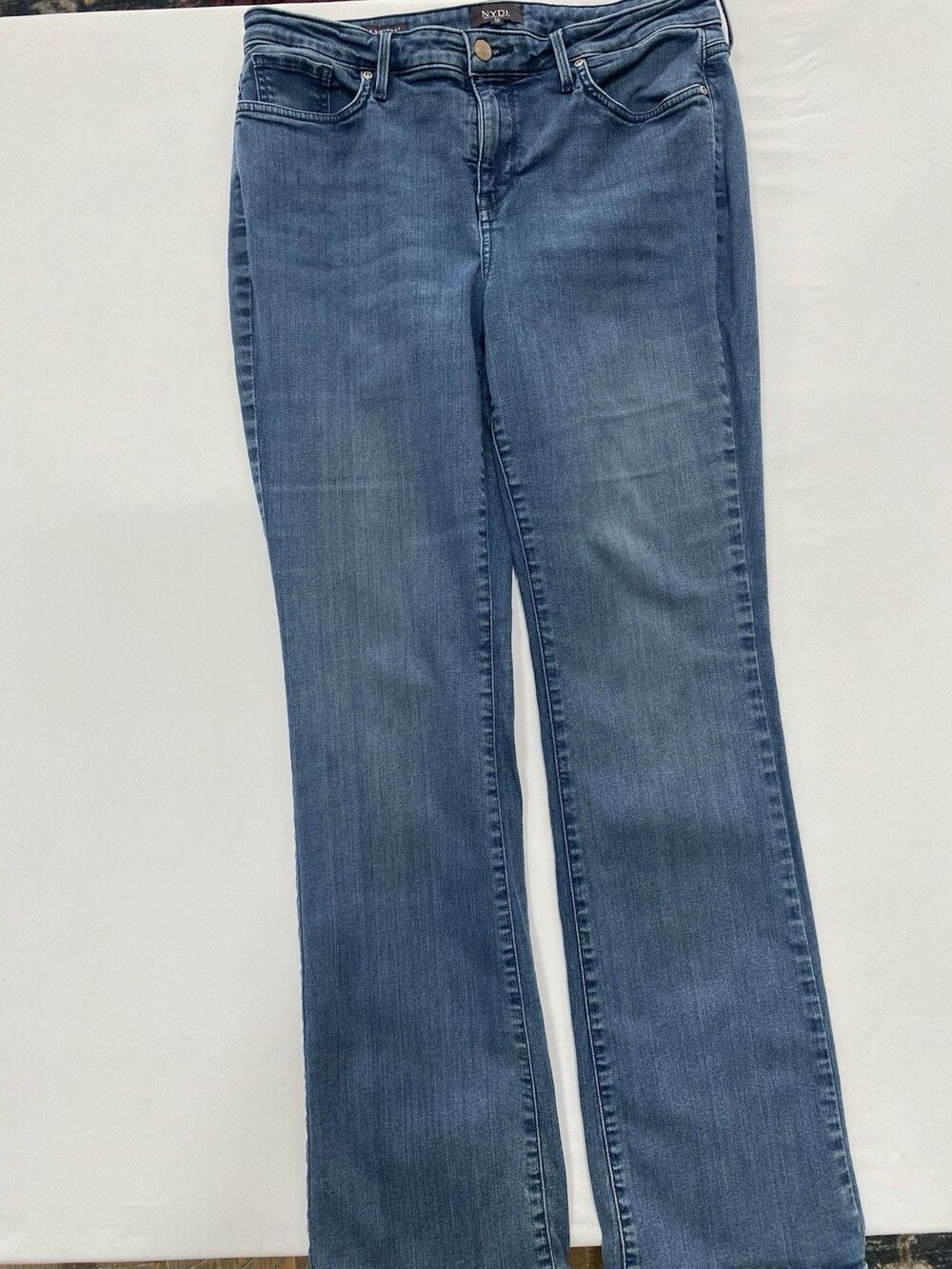 NYDJ Barbara Bootcut Jeans Size 10 Habana Blue Lift Tuck Technology Comfort